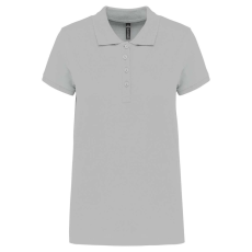 KARIBAN Női galléros piké póló, rövid ujjú, Kariban KA255, Snow Grey-2XL