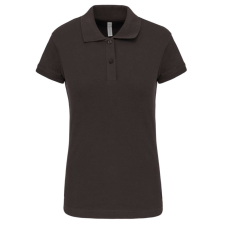 KARIBAN Női galléros sztreccs piké póló, Kariban KA240, Dark Grey-2XL női póló