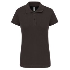 KARIBAN Női galléros sztreccs piké póló, Kariban KA240, Dark Grey-XL