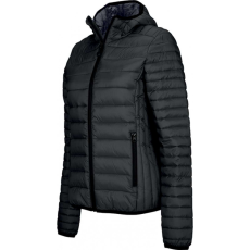 KARIBAN Női kabát Kariban KA6111 Ladies' Lightweight Hooded padded Jacket -L, Black