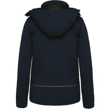 KARIBAN Női kapucnis, bélelt softshell kabát, Kariban KA651, Navy-XL női dzseki, kabát