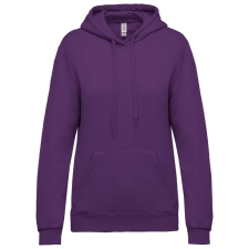 KARIBAN Női kapucnis pulóver KA473, Purple-2XL női pulóver, kardigán