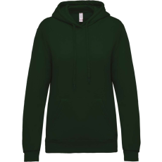 KARIBAN Női kapucnis pulóver, Kariban KA473, Forest Green-2XL