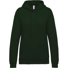 KARIBAN Női kapucnis pulóver, Kariban KA473, Forest Green-M női pulóver, kardigán