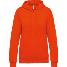 KARIBAN Női kapucnis pulóver, Kariban KA473, Orange-XS