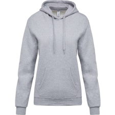 KARIBAN Női kapucnis pulóver, Kariban KA473, Oxford Grey-M női pulóver, kardigán