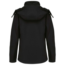 KARIBAN Női kapucnis softshell dzseki, Kariban KA414, Black-4XL női dzseki, kabát