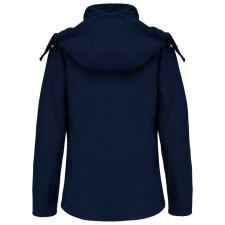 KARIBAN Női kapucnis softshell dzseki, Kariban KA414, Navy-2XL női dzseki, kabát