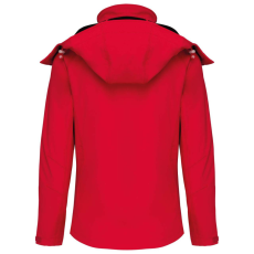 KARIBAN Női kapucnis softshell dzseki, Kariban KA414, Red-S