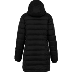 KARIBAN Női kapucnis steppelt kabát KA6129, Black-M
