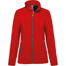 KARIBAN Női két rétegű softshell dzseki, Kariban KA425, Red-3XL