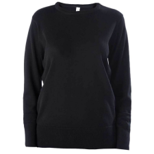 KARIBAN Női környakas testhezálló pulóver, Kariban KA968, Black-3XL női pulóver, kardigán