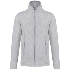 KARIBAN Női MAUREEN cipzáras polár pulóver, Kariban KA907, Ash Heather-XS