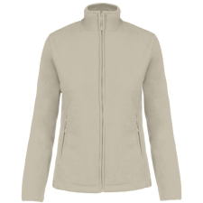 KARIBAN Női MAUREEN cipzáras polár pulóver, Kariban KA907, Beige-4XL női pulóver, kardigán
