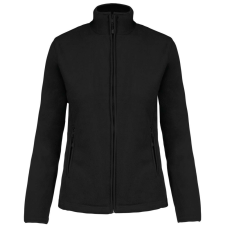 KARIBAN Női MAUREEN cipzáras polár pulóver, Kariban KA907, Black-M női pulóver, kardigán