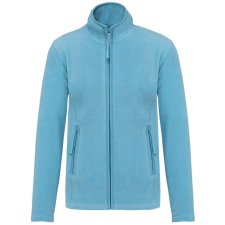 KARIBAN Női MAUREEN cipzáras polár pulóver, Kariban KA907, Cloudy Blue Heather-L női pulóver, kardigán