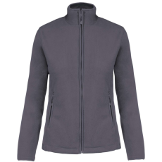 KARIBAN Női MAUREEN cipzáras polár pulóver, Kariban KA907, Convoy Grey-XL