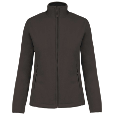 KARIBAN Női MAUREEN cipzáras polár pulóver, Kariban KA907, Dark Grey-XS