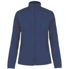 KARIBAN Női MAUREEN cipzáras polár pulóver, Kariban KA907, Deep Blue-4XL női pulóver, kardigán