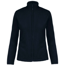 KARIBAN Női MAUREEN cipzáras polár pulóver, Kariban KA907, Navy-XL