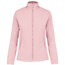 KARIBAN Női MAUREEN cipzáras polár pulóver, Kariban KA907, Pale Pink-XS női pulóver, kardigán