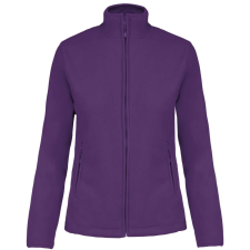 KARIBAN Női MAUREEN cipzáras polár pulóver, Kariban KA907, Purple-L női pulóver, kardigán