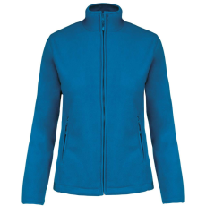 KARIBAN Női MAUREEN cipzáras polár pulóver, Kariban KA907, Tropical Blue-3XL