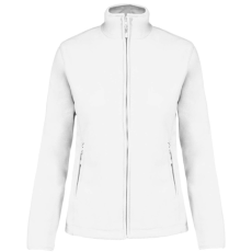 KARIBAN Női MAUREEN cipzáras polár pulóver, Kariban KA907, White-M