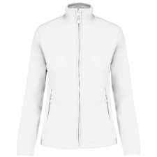 KARIBAN Női MAUREEN cipzáras polár pulóver, Kariban KA907, White-XL női pulóver, kardigán