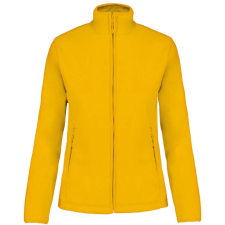 KARIBAN Női MAUREEN cipzáras polár pulóver, Kariban KA907, Yellow-XL női pulóver, kardigán