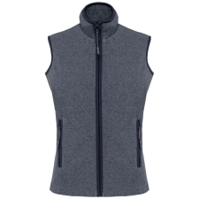 KARIBAN Női MELODIE polár mellény, Kariban KA906, French Navy Heather-2XL női mellény