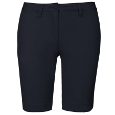 KARIBAN Női mosott hatású bermuda, Kariban KA751, Dark Navy-42 női rövidnadrág
