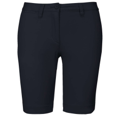 KARIBAN Női mosott hatású bermuda, Kariban KA751, Dark Navy-46