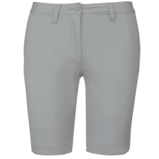 KARIBAN Női mosott hatású bermuda, Kariban KA751, Fine Grey-48