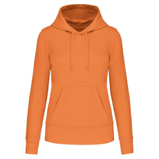 KARIBAN Női organikus kapucnis pulóver, Kariban KA4028, Light Orange-L