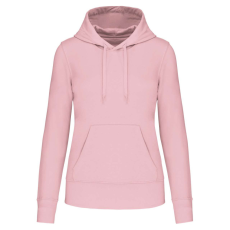 KARIBAN Női organikus kapucnis pulóver, Kariban KA4028, Pale Pink-2XL