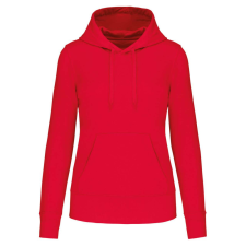 KARIBAN Női organikus kapucnis pulóver, Kariban KA4028, Red-XL női pulóver, kardigán