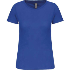 KARIBAN Női organikus kereknyakú rövid ujjú póló, Kariban KA3026IC, Light Royal Blue-L