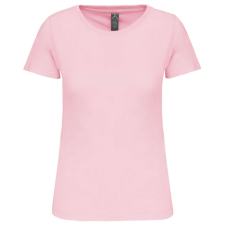 KARIBAN Női organikus kereknyakú rövid ujjú póló, Kariban KA3026IC, Pale Pink-M női póló