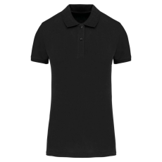 KARIBAN Női organikus piké pamut póló, Kariban KA2026, Black-XL