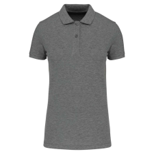 KARIBAN Női organikus piké pamut póló, Kariban KA2026, Grey Heather-2XL női póló