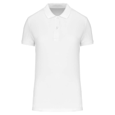 KARIBAN Női organikus piké pamut póló, Kariban KA2026, White-3XL női póló