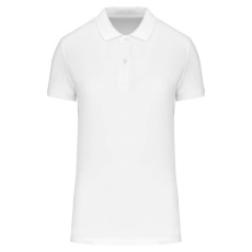 KARIBAN Női organikus piké pamut póló, Kariban KA2026, White-S