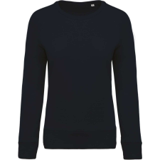 KARIBAN Női raglános organikus környakas pulóver, Kariban KA481, Navy-XL női pulóver, kardigán