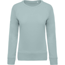 KARIBAN Női raglános organikus környakas pulóver, Kariban KA481, Snow Grey-XL női pulóver, kardigán