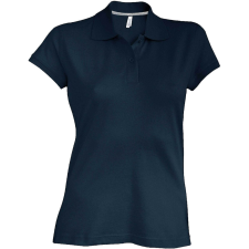KARIBAN Női rövid ujjú galléros piké póló, Kariban KA242, Dark Grey-3XL női póló
