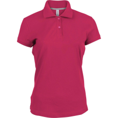 KARIBAN Női rövid ujjú galléros piké póló, Kariban KA242, Fuchsia-XL