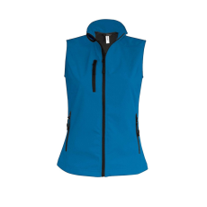 KARIBAN Női softshell mellény, Kariban KA404, Aqua Blue-4XL