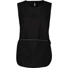 KARIBAN Női tunika nagy zsebbel KA822, Black-S/M női ruha