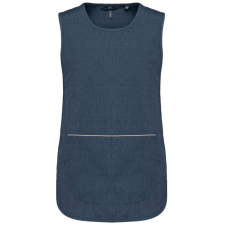 KARIBAN Női tunika nagy zsebbel KA822, Blue Jean-S/M munkaruha